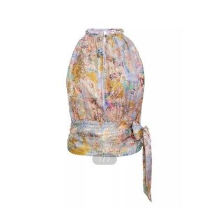 Robert Graham Ava Silk-Blend Animal Top